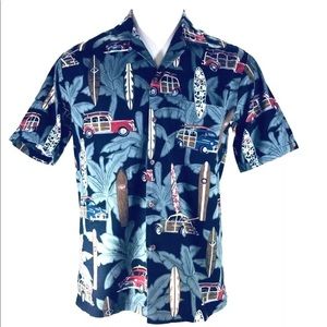 Aloha Republic Cars Surfboards Short Sleeve Shirt